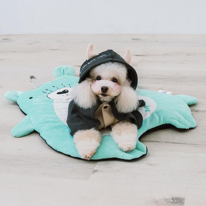 Touchdog 'Critter Hugz' Designer Character Animated Dog Mats - BIG FRENCHIES