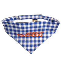 Touchdog Designer Hook-and-Loop Pet Bandana - Blue - BIG FRENCHIES