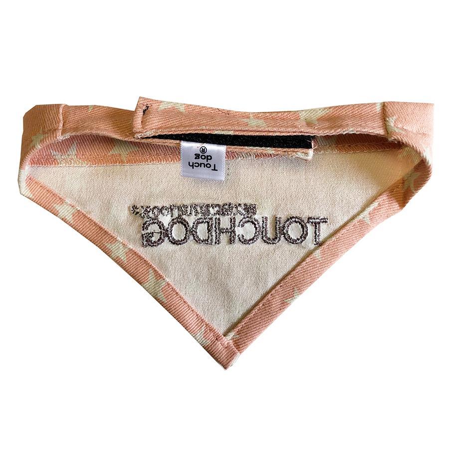 Touchdog Designer Hook-and-Loop Pet Bandana - Pink - BIG FRENCHIES