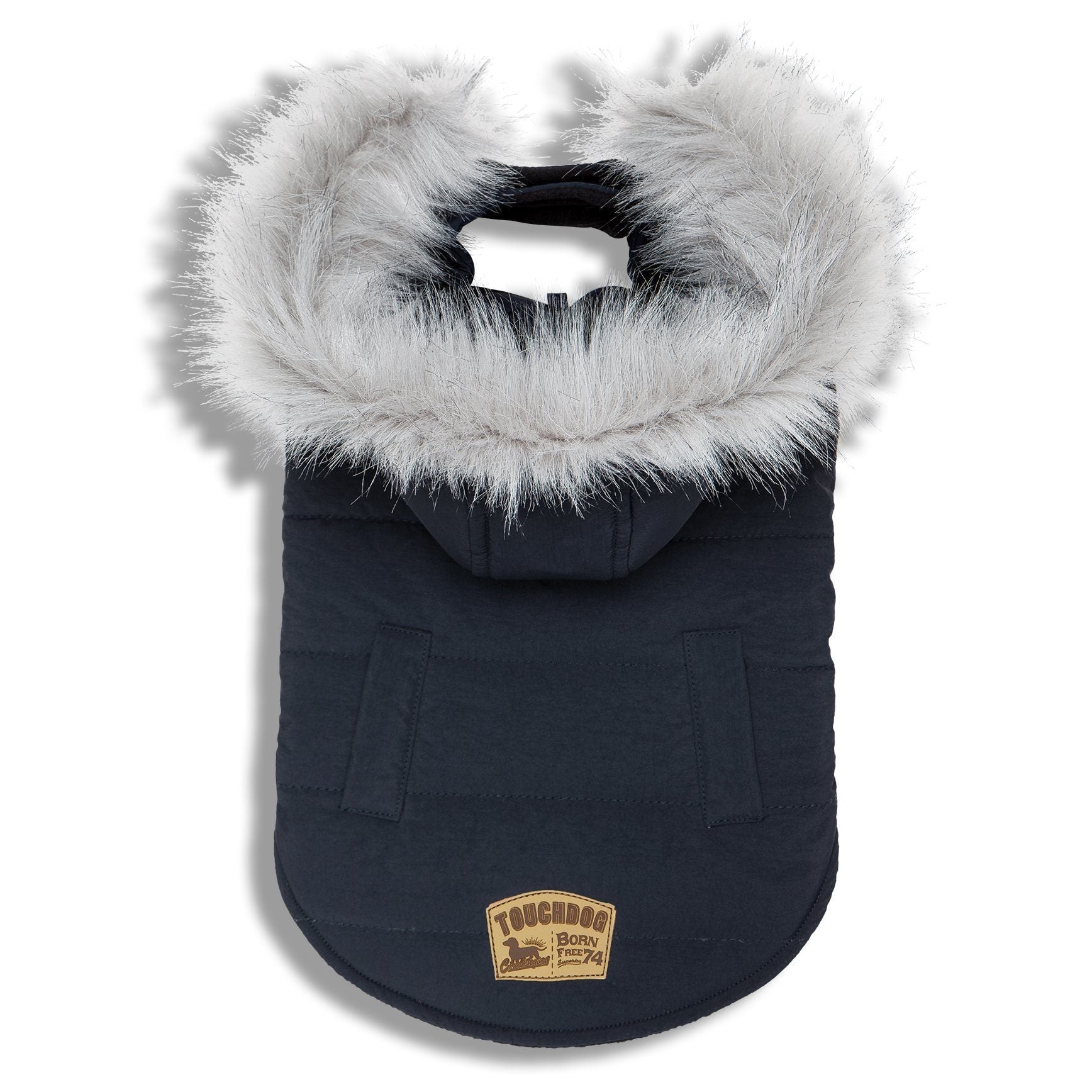 Touchdog 'Eskimo-Swag' Duck-Down Insulated Winter Dog Coat Parka - BIG FRENCHIES