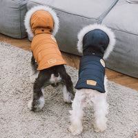 Touchdog 'Eskimo-Swag' Duck-Down Insulated Winter Dog Coat Parka - BIG FRENCHIES