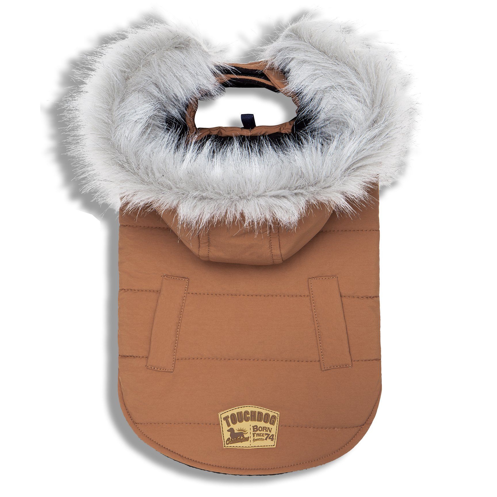 Touchdog 'Eskimo-Swag' Duck-Down Insulated Winter Dog Coat Parka - BIG FRENCHIES
