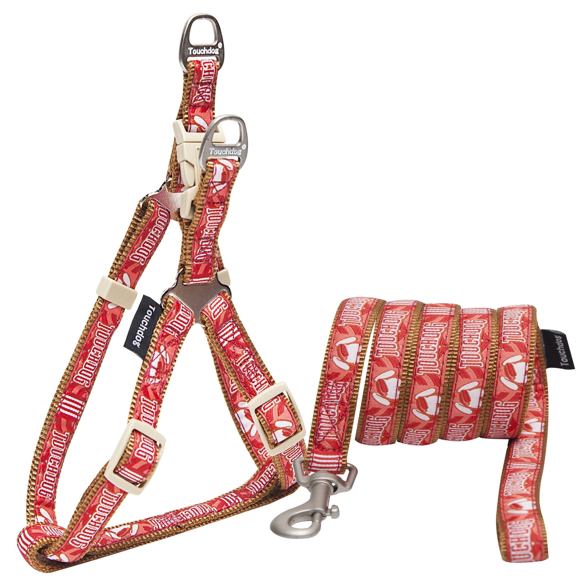 Touchdog 'Funny Bone' Tough Stitched Dog Harness and Leash - BIG FRENCHIES