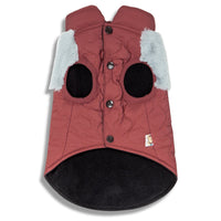 Touchdog 'Furrost-Bite' Fur and Fleece Designer Fashion Dog Jacket - BIG FRENCHIES