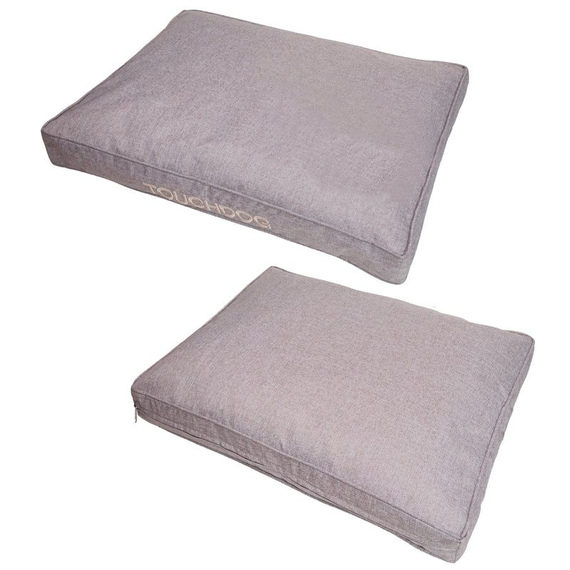 Touchdog 'Hushky' Water-Resistant Premium Raised Rectangular Dog Mat - BIG FRENCHIES