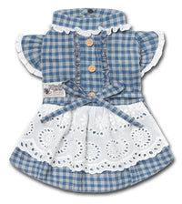 Touchdog 'I love Poochi' Classical Plaid Fashion Designer Dog Dress - BIG FRENCHIES