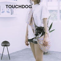 Touchdog 'Paw-Ease' Over-The-Shoulder Travel Sling Pet Carrier - BIG FRENCHIES