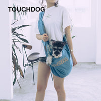 Touchdog 'Paw-Ease' Over-The-Shoulder Travel Sling Pet Carrier - BIG FRENCHIES