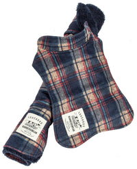 Touchdog ® 2-In-1 Tartan Plaid Dog Jacket and Matching Reversible Dog Mat - BIG FRENCHIES