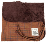 Touchdog ® 2-In-1 Windowpane Plaid Dog Jacket and Matching Reversible Dog Mat - BIG FRENCHIES