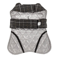 Touchdog ® 2-In-1 Windowpane Plaid Dog Jacket and Matching Reversible Dog Mat - BIG FRENCHIES