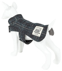 Touchdog ® 2-In-1 Windowpane Plaid Matching Dog Jacket and Reversible Dog Mat - BIG FRENCHIES