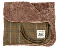 Touchdog ® 2-In-1 Windowpane Plaid Dog Jacket and Matching Reversible Dog Mat - BIG FRENCHIES