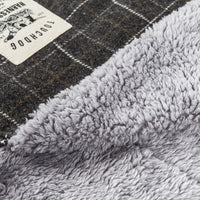 Touchdog ® 2-In-1 Windowpane Plaid Dog Jacket and Matching Reversible Dog Mat - BIG FRENCHIES