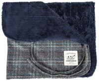 Touchdog ® 2-In-1 Windowpane Plaid Matching Dog Jacket and Reversible Dog Mat - BIG FRENCHIES