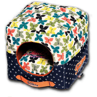 Touchdog ® 'Chirpin-Avery' 2-in-1 Collapsible Squared Dog and Cat Bed - BIG FRENCHIES
