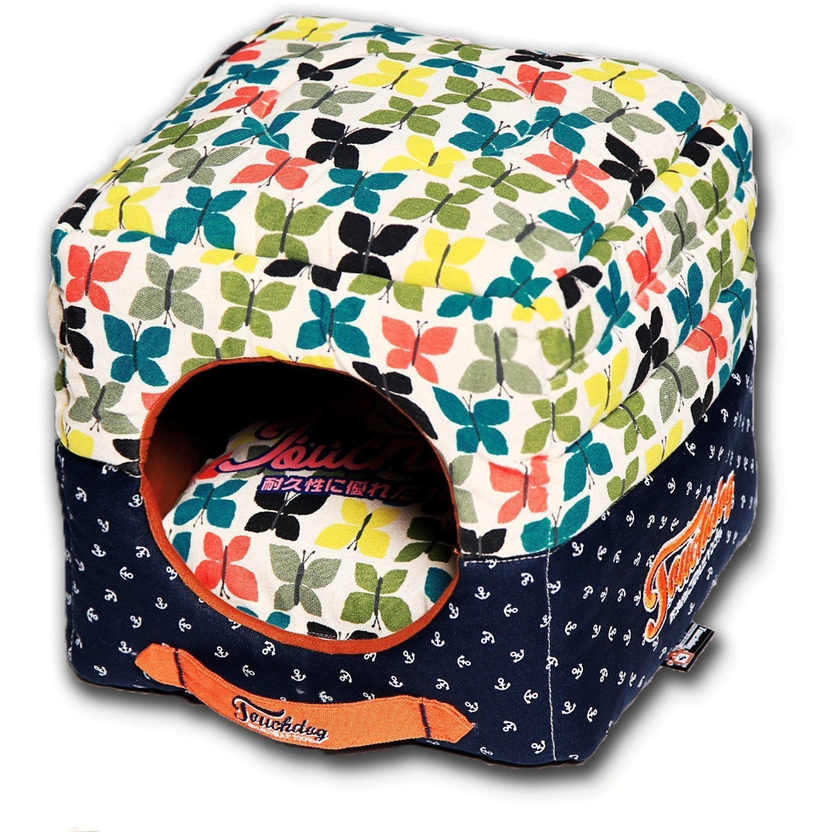 Touchdog ® 'Chirpin-Avery' 2-in-1 Collapsible Squared Dog and Cat Bed - BIG FRENCHIES