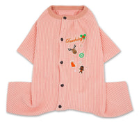 Touchdog ® 'Ciesta-Luxe' Full Body Thermal Dog Pajamas Jumpsuit - BIG FRENCHIES