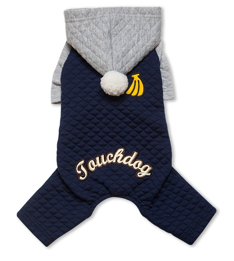 Touchdog ® Designer Quilted Full-Body Hooded Dog Sweater - BIG FRENCHIES