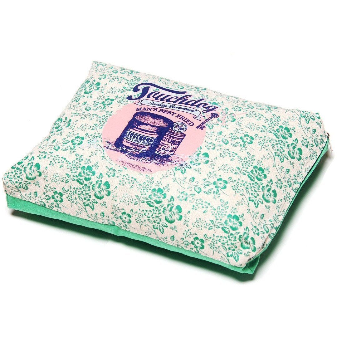 Touchdog ® 'Floral-Galoral' Designer Rectangular Dog Bed - BIG FRENCHIES