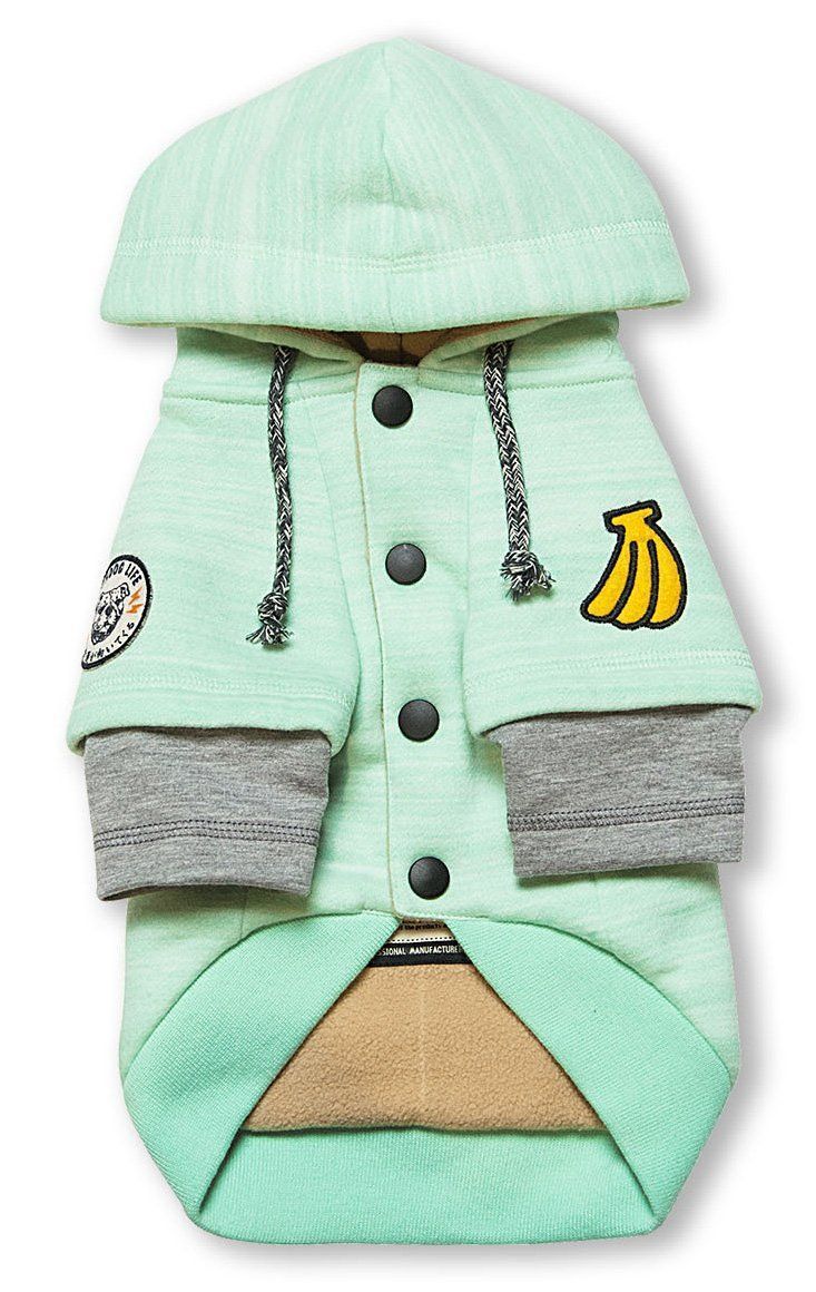 Touchdog ® Hampton Beach Ultra-Soft Blasted Cotton Hooded Dog Sweater - BIG FRENCHIES