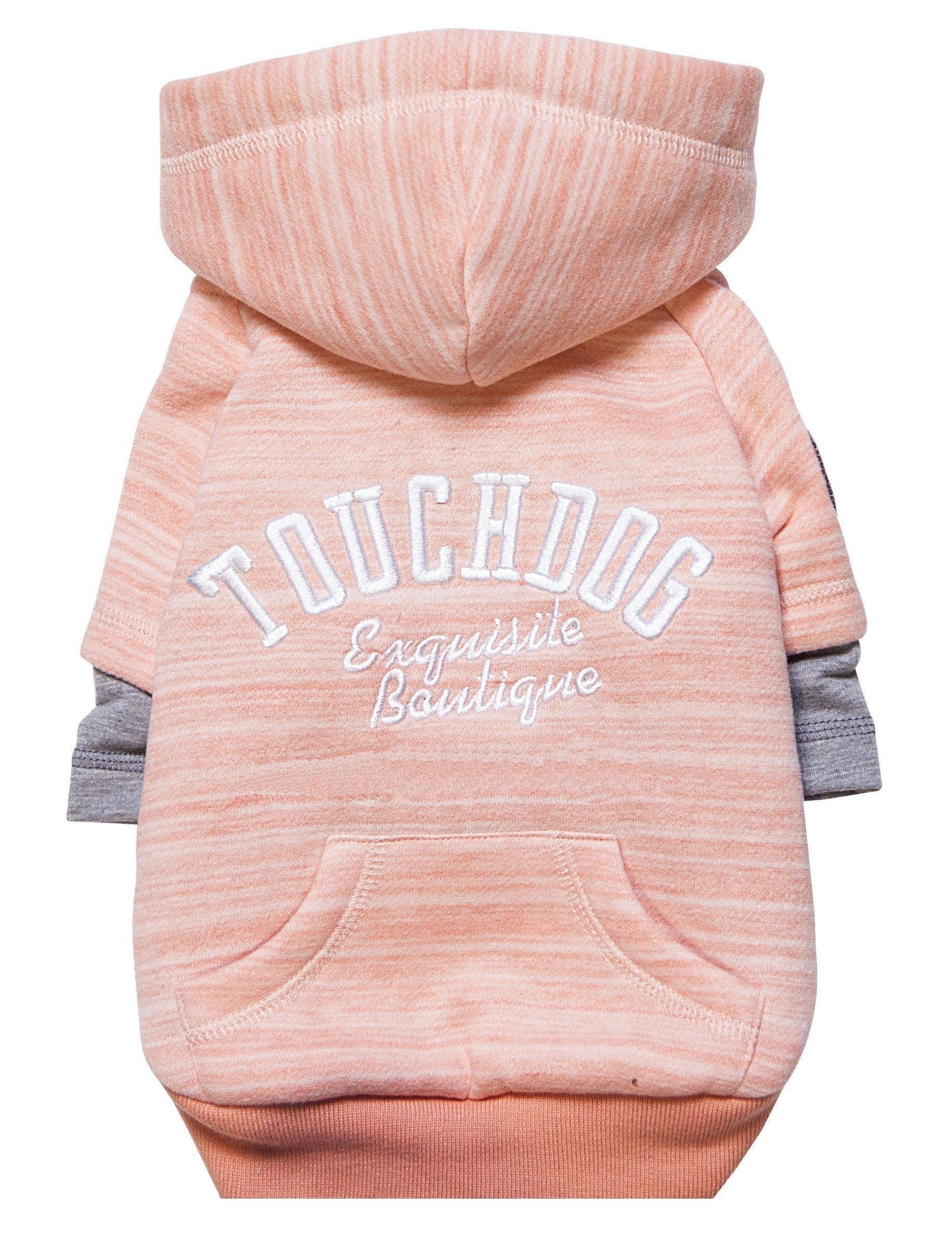 Touchdog ® Hampton Beach Ultra-Soft Blasted Cotton Hooded Dog Sweater - BIG FRENCHIES