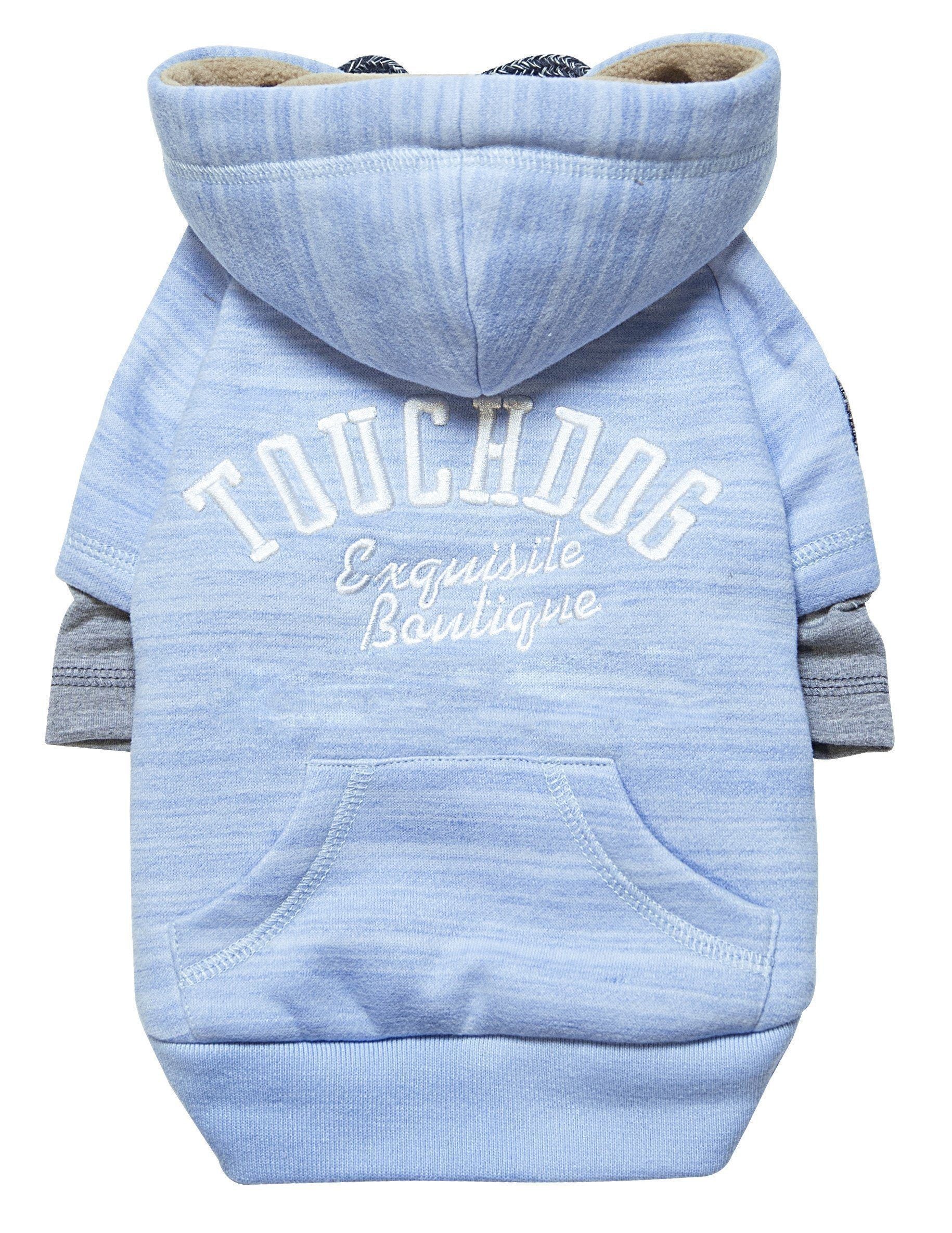 Touchdog ® Hampton Beach Ultra-Soft Blasted Cotton Hooded Dog Sweater - BIG FRENCHIES