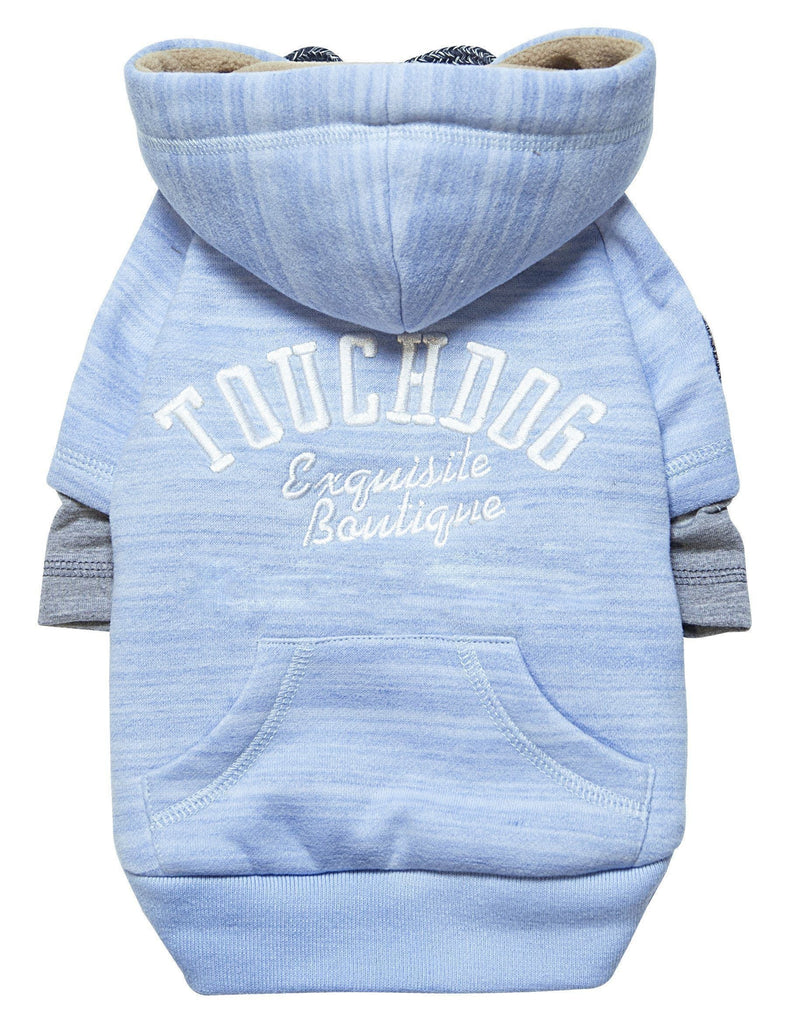 Touchdog ® Hampton Beach Ultra-Soft Blasted Cotton Hooded Dog Sweater - BIG FRENCHIES