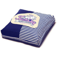 Touchdog ® 'Polka-Striped' Designer Premium Squared Dog Bed - BIG FRENCHIES