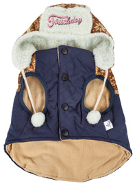 Touchdog ® 'Snowadayz' Pom Pom Hooded Fashion Dog Jacket - BIG FRENCHIES