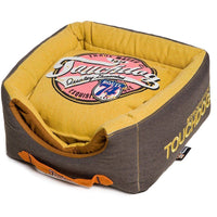 Touchdog ® 'Vintage Squared' 2-in-1 Convertible and Collapsible Dog and Cat Bed - BIG FRENCHIES
