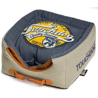 Touchdog ® 'Vintage Squared' 2-in-1 Convertible and Collapsible Dog and Cat Bed - BIG FRENCHIES