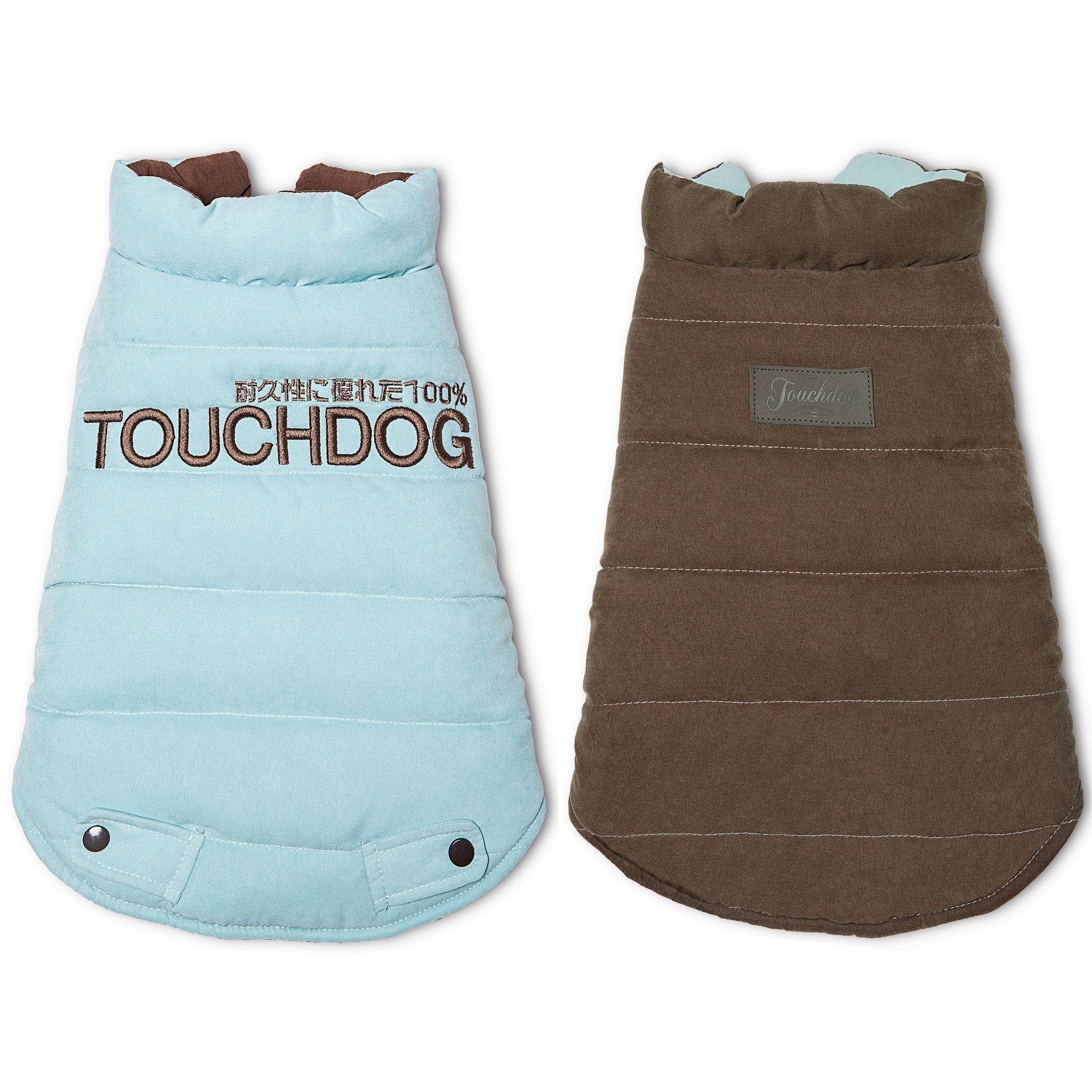 Touchdog ® Waggin Swag Ultra-Plush Insulated and Reversible Dog Coat - BIG FRENCHIES