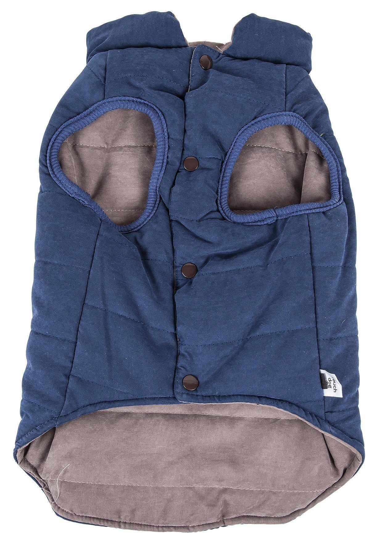 Touchdog ® Waggin Swag Ultra-Plush Insulated and Reversible Dog Coat - BIG FRENCHIES