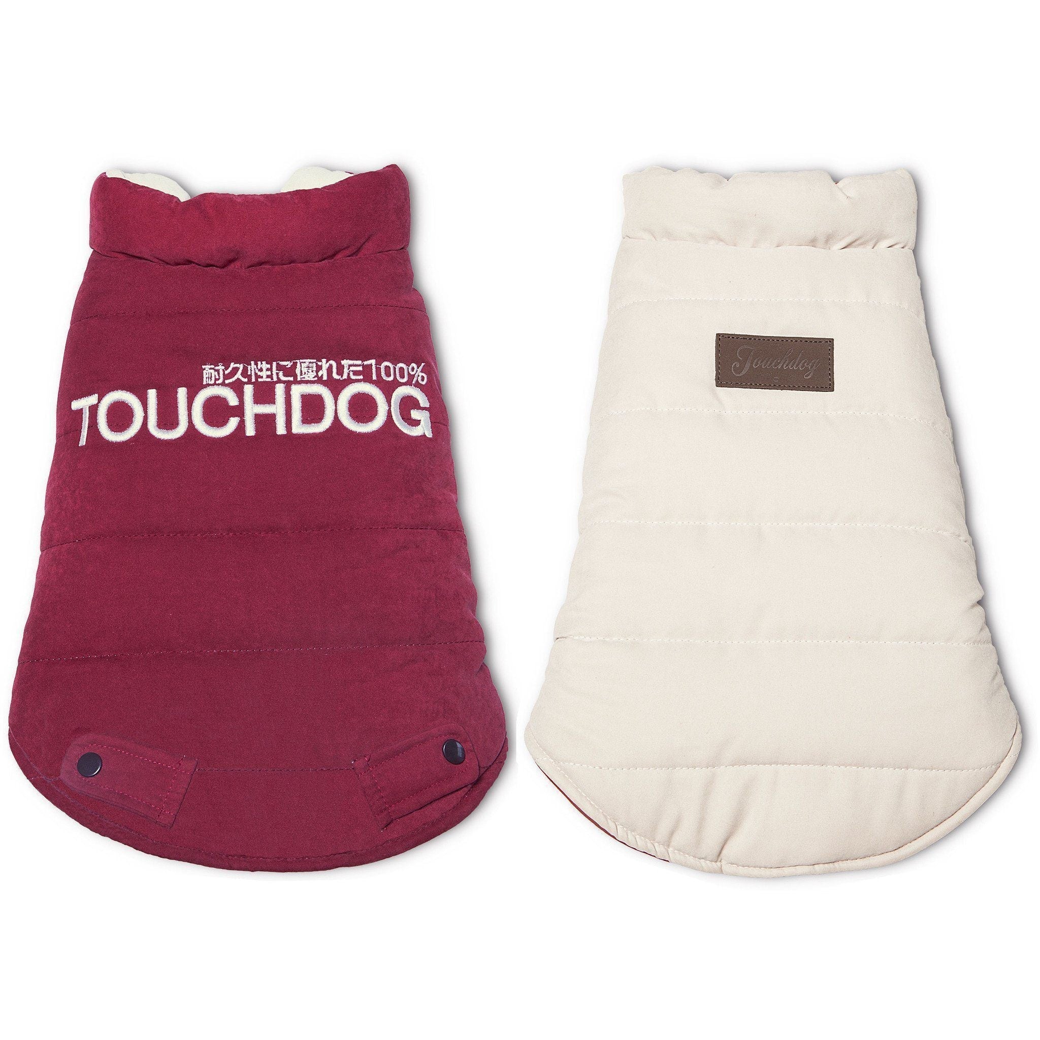 Touchdog ® Waggin Swag Ultra-Plush Insulated and Reversible Dog Coat - BIG FRENCHIES