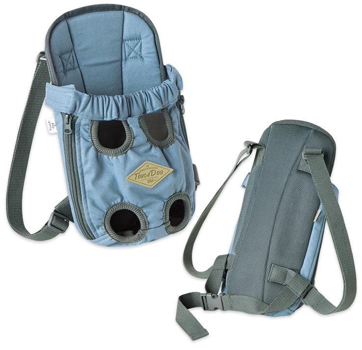 Touchdog ® 'Wiggle-Sack' Fashion Designer Front and Backpack Dog Carrier - BIG FRENCHIES