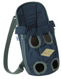 Touchdog ® 'Wiggle-Sack' Fashion Designer Front and Backpack Dog Carrier - BIG FRENCHIES