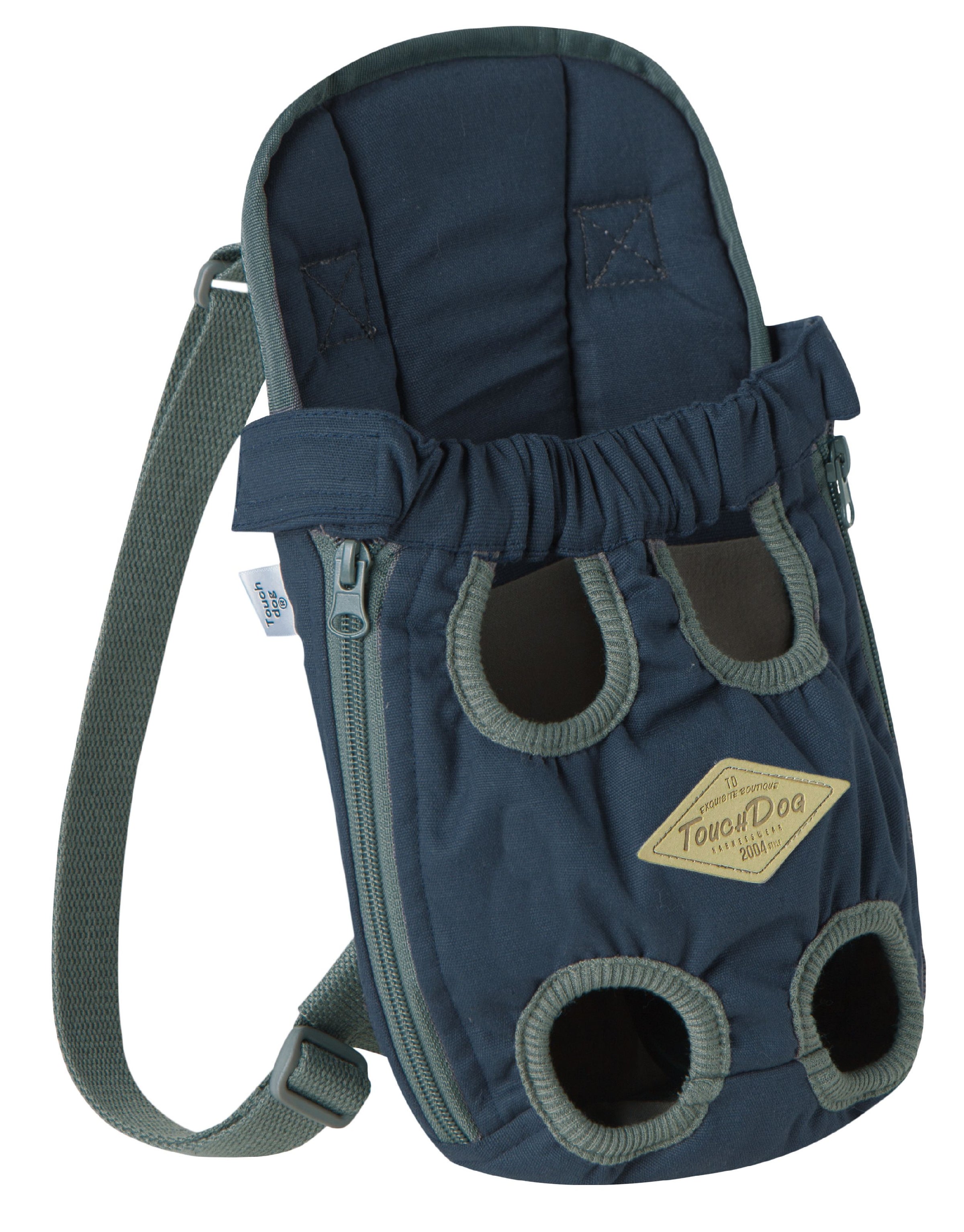 Touchdog ® 'Wiggle-Sack' Fashion Designer Front and Backpack Dog Carrier - BIG FRENCHIES