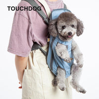 Touchdog ® 'Wiggle-Sack' Fashion Designer Front and Backpack Dog Carrier - BIG FRENCHIES