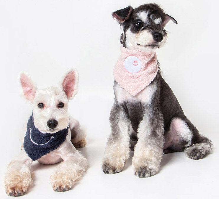 Touchdog ®'Dizzy-Eyed Cyclops' Cotton Hook-and-Loop Dog Bandana and Scarf - BIG FRENCHIES