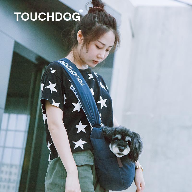 Touchdog 'Toga Bark' Over-The-Shoulder Hands-Free Pet Carrier - BIG FRENCHIES