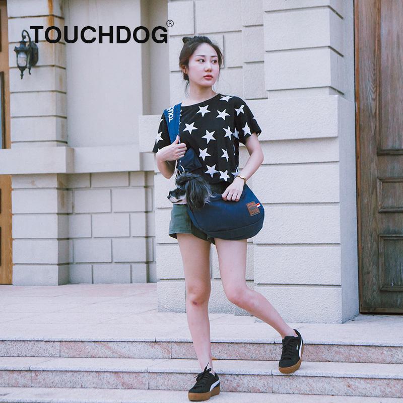 Touchdog 'Toga Bark' Over-The-Shoulder Hands-Free Pet Carrier - BIG FRENCHIES