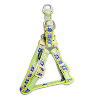 Touchdog Tough Stitched Durable Embroidered Leash and Harness - Yellow - BIG FRENCHIES