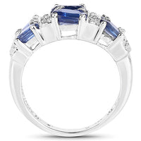 2.44 Carat Genuine Kyanite .925 Sterling Silver Ring