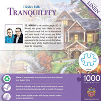 Tranquility - Hidden Falls Cottage 1000 Piece Jigsaw Puzzle by Masterpieces Puzzles - BIG FRENCHIES