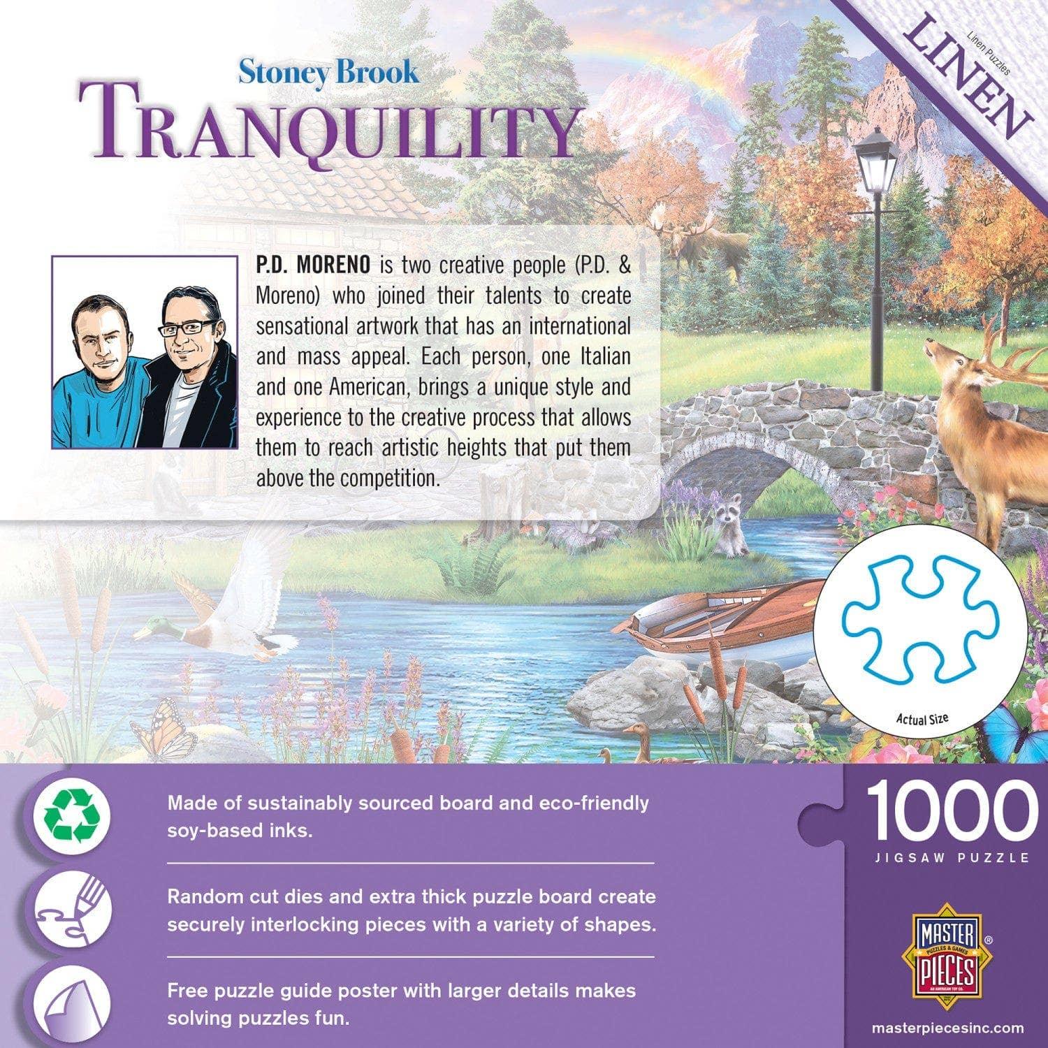 Tranquility - Stoney Brook Cottage 1000 Piece Jigsaw Puzzle by Masterpieces Puzzles - BIG FRENCHIES