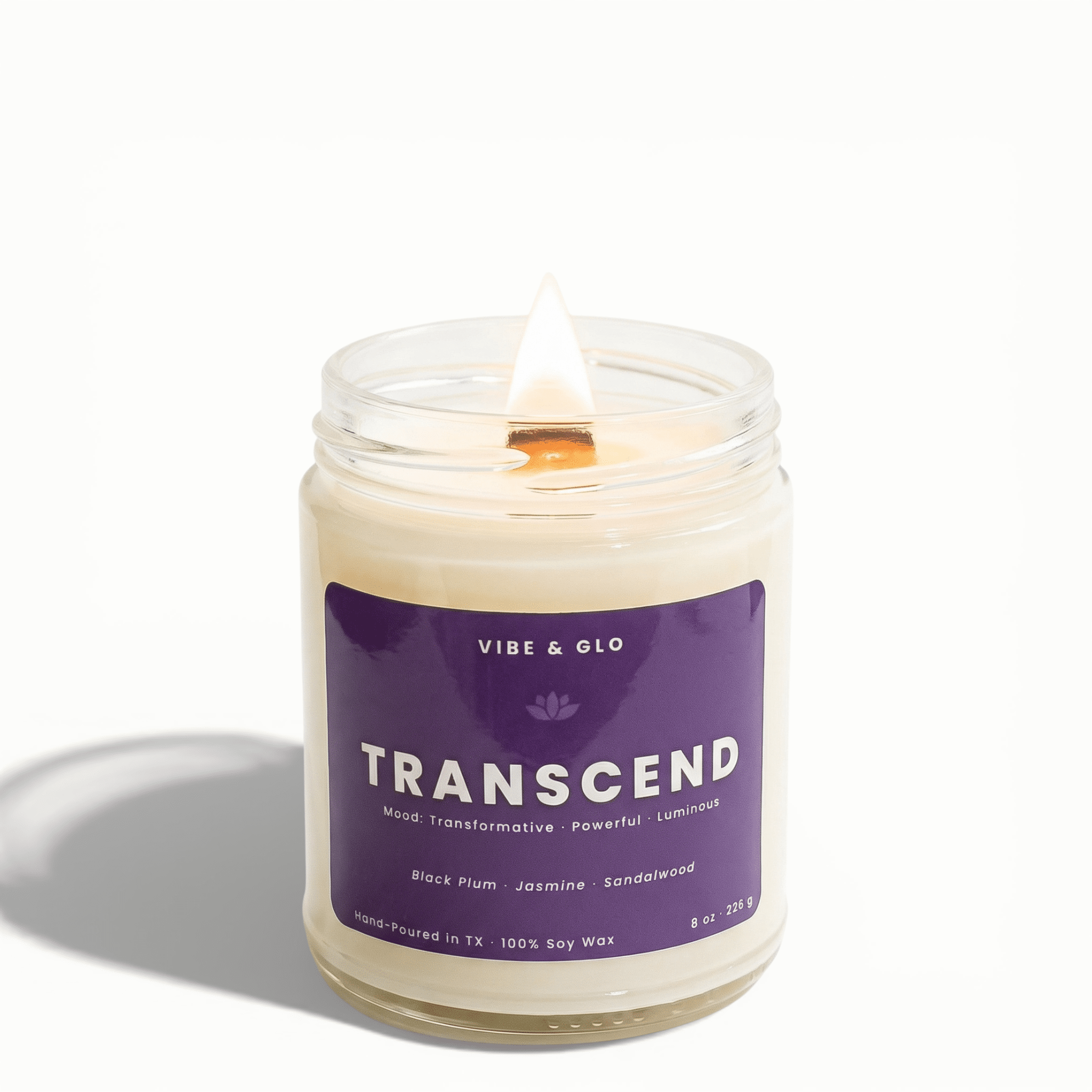 Transcend - Jasmine & Sandalwood Soy Candle - BIG FRENCHIES