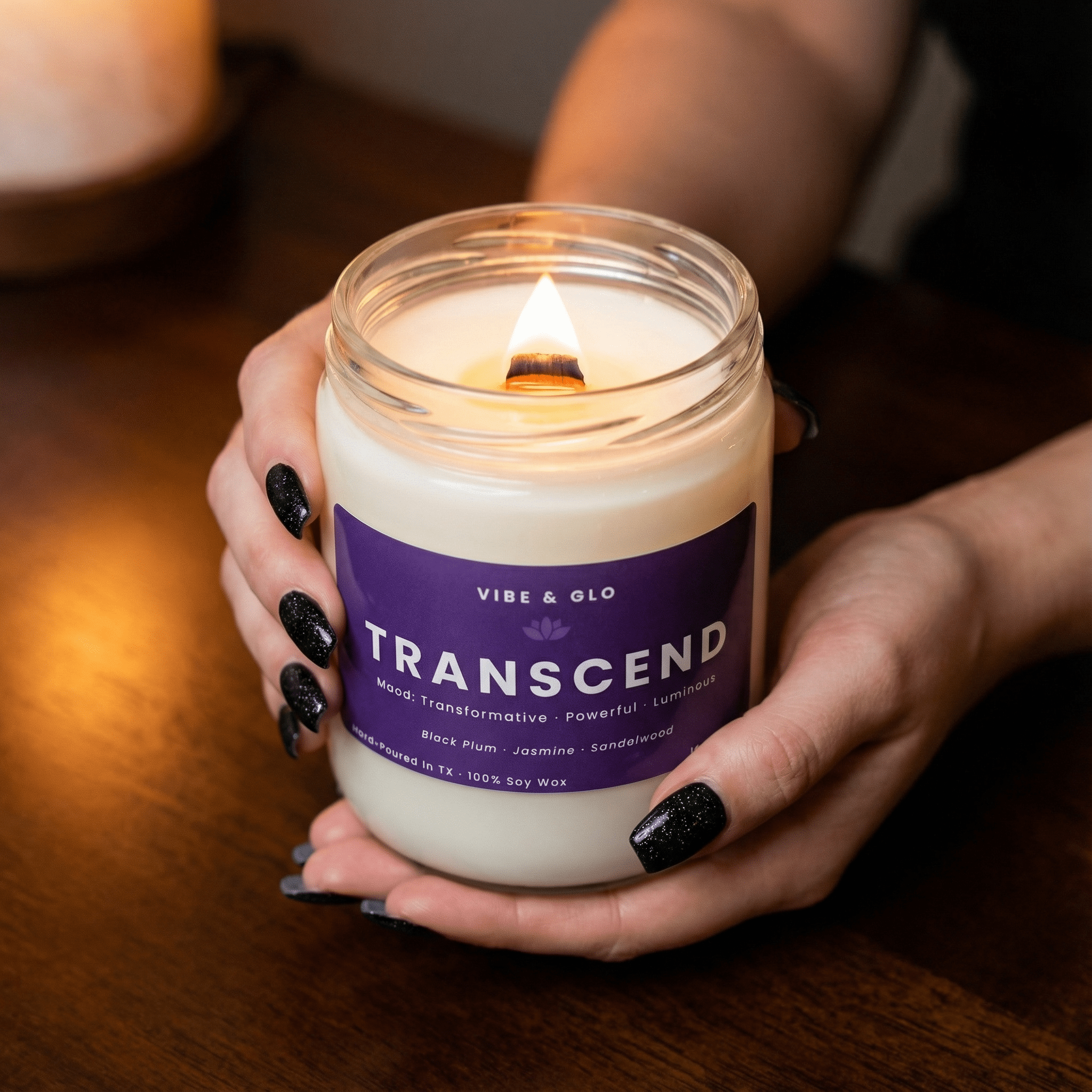 Transcend - Jasmine & Sandalwood Soy Candle - BIG FRENCHIES