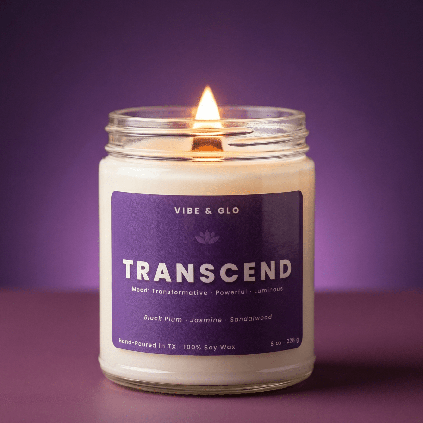 Transcend - Jasmine & Sandalwood Soy Candle