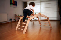 Montessori Climbing Triangle Cube with Reversible Ramp